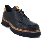MAMMAMİA D24YA-3850 BAGLI KADIN DERİ LOAFER AYAKKABI - 1