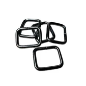 2,5 cm Kare Metal Halka, Çanta Sapı İçin Kare Halka 5 Adet - 8