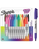 Sharpie Glam Pop Fine Permanent Marker 34lü Kalem Seti 2198891 - 1