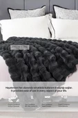 Evlen Home Collection Kürk Yorgan Tek Kişilik Dolgulu Peluş Yumuşak Wellsoft Çift Taraflı Yatak Örtüsü 2 Parça Set Loria - 4