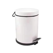 5LT PEDALLI BOMBE KAPAK COP KOVASI BEYAZ - 1