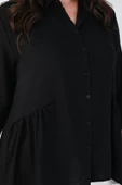 Kadın Büyük Beden Fırfır Detaylı Gömlek 1720-24 - 9