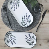 Keramika Keraart Çiçek Bahçesi Noyan Kayık Tabak 28 Cm 2 Adet 18940 - 1