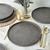 Keramika Keraart Vintage Stackable Servis Tabağı 27 Cm 6 Adet 21724 - 5