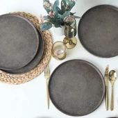 Keramika Keraart Vintage Stackable Servis Tabağı 27 Cm 6 Adet 21724 - 4