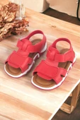 Haki Bantlı Unisex Çocuk Sandalet - 1