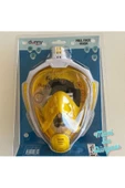 Full Face Maske Şnorkel Set Takımı Sarı Renk S/M - 1