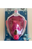 Full Face Maske Şnorkel Set Takımı Pembe Renk S/M - Mavi Su Dünyası - 1