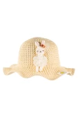 KİTTİ 24720-03 BEBE FÜGÜRLÜ HASIR ŞAPKA - 1
