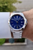 Casio Csıste78 Kadranı Lacivert Kordonu Gümüş Renk Hediye Paketli Erkek Kol Saati thumbnail 2