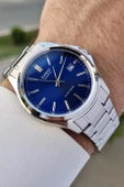 Casio Csıste78 Kadranı Lacivert Kordonu Gümüş Renk Hediye Paketli Erkek Kol Saati thumbnail 4
