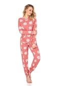 Jiber 3919 Desenli Uzun Kol Kadın  Pijama Takımı - 1