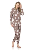 Jiber 3919 Desenli Uzun Kol Kadın  Pijama Takımı - 3