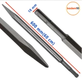 Murç Düz Uç Kırıcı Keski Beton Kaya Taş Maden Delici Hilti Ucu 60 cm - 2
