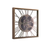 Duvar Saati Mekanik Çarklı Altın thumbnail 1