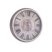 Duvar Saati Yuvarlak Gümüş Çarklı 3 thumbnail 2