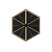 Duvar Saati Elegant Gold thumbnail 1