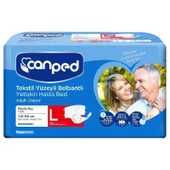 Canped Bel Bantlı Yetişkin Hasta Bezi 30 Adet - L Bel Ölçüsü : 100 - 150 Cm - 1