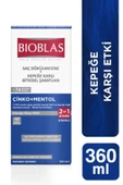 Bioblas Çinko + Mentol Kepeğe Karşı 2 si 1 Arada Kremli Şampuan 360 Ml - 1
