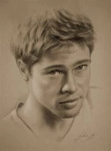 Brad Pitt - Kanvas Tablo thumbnail 1