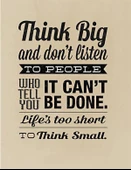 Büyük Düşün - Kanvas Tablo thumbnail 1