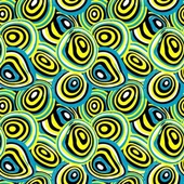 Soyut Mavi Boncuk - Kanvas Tablo thumbnail 2