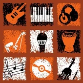 Soyut Enstrüman - Kanvas Tablo thumbnail 2