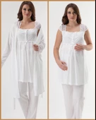 ELİT 3200 HAMİLE LOHUSA 2021 YENİ SEZON SADE VE ŞIK 3 LÜ LOHUSA - 1