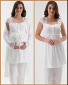 ELİT 3200 HAMİLE LOHUSA 2021 YENİ SEZON SADE VE ŞIK 3 LÜ LOHUSA - 2