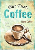 Ama Önce, Kahve! - Kanvas Tablo thumbnail 1