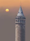 Galata'da Gün Doğumu - Kanvas Tablo - 1