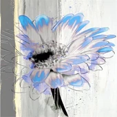 Gerbera İllustrasyon - Kanvas Tablo thumbnail 2