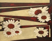 Kırmızı Papatyalar - Kanvas Tablo thumbnail 1