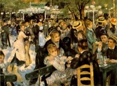 Le Moulin de la Galette'te Dans - Kanvas Tablo thumbnail 2
