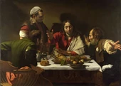Emmaus'ta Yemek - Kanvas Tablo thumbnail 1