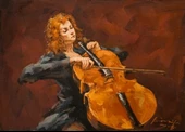 Violoncello - Kanvas Tablo thumbnail 2