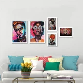 Renkli Kadınlar Çerçeveli Poster Seti thumbnail 2