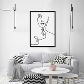 Women's Face Çerçeveli Poster thumbnail 1