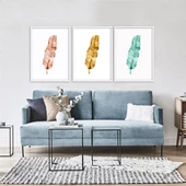 Abstract Leaves Çerçeveli Poster Seti thumbnail 2