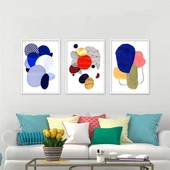 Colored Roundels Çerçeveli Poster Seti thumbnail 1