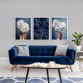 Blue Rose Çerçeveli Poster Seti thumbnail 1