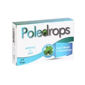 Poledrops Pastil Nane & Mentol C Vitaminli 24 Lü - 1