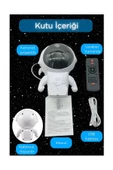 Astronot Galaksi Işık Projektörü Led Işıklı Gece Lambalı Yıldızlı Bluetooth Hoparlör Müzik Çalar Speaker - 3