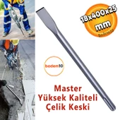 Master Sds Max Geniş Ağızlı Keski 18 mm x 400 mm x 25 mm - 1