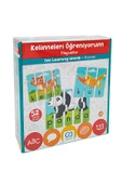 Çocuk Puzzle 52 Parça Kelimeleri Öğreniyorum Hayvanlar - Mavi Su Dünyası - 1