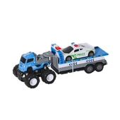 KLX600-361 Sürtmeli Die Cast 4x4 Polis Arabası Taşıyıcılı -Vardem thumbnail 2