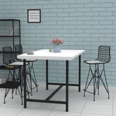 Knsz orta boy tel bar sandalyesi 1 li mağrur syhbyz 65 cm oturma yüksekliği mutfak bahçe cafe ofis thumbnail 3