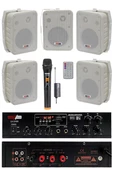 Lastvoice Large Plus Paket-4 Hoparlör ve Anfi Anons Ses Sistemi Seti - 1