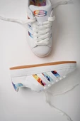 Muggo FLOWER Garantili Kadın Ortopedik Günlük Bağcıklı Yürüyüş Koşu Sneaker Spor Ayakkabı - 2