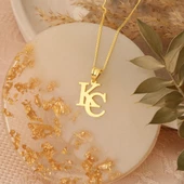 925 Ayar Gümüş İki Harf Kolye - CN00105 thumbnail 5